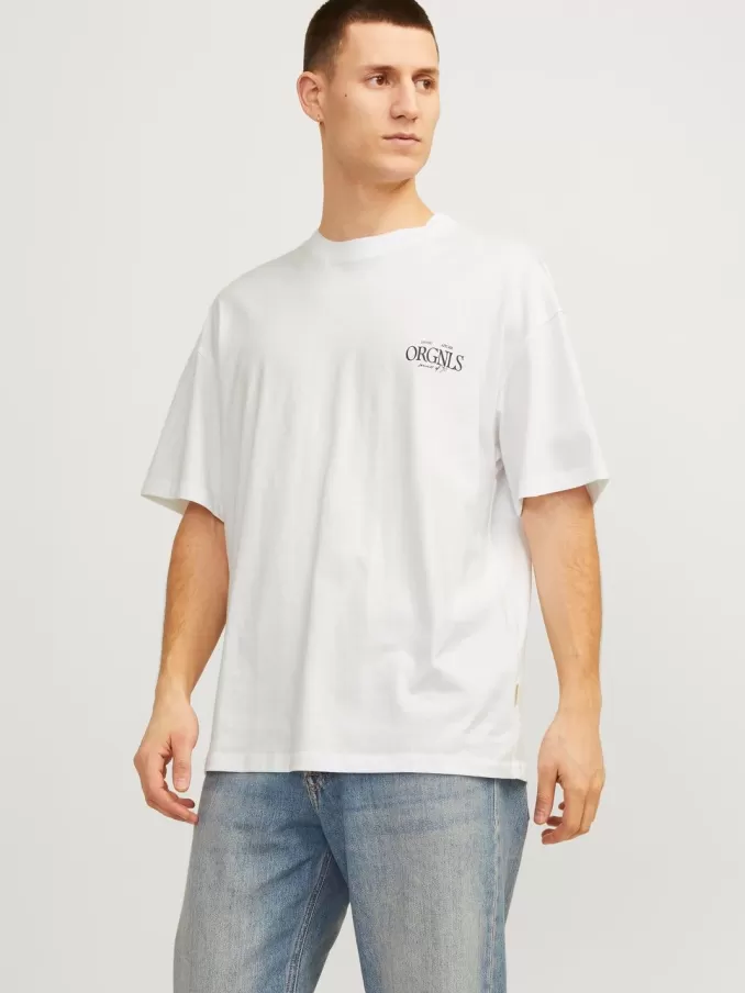 Printed Crew neck T-shirt-Jack & Jones Online