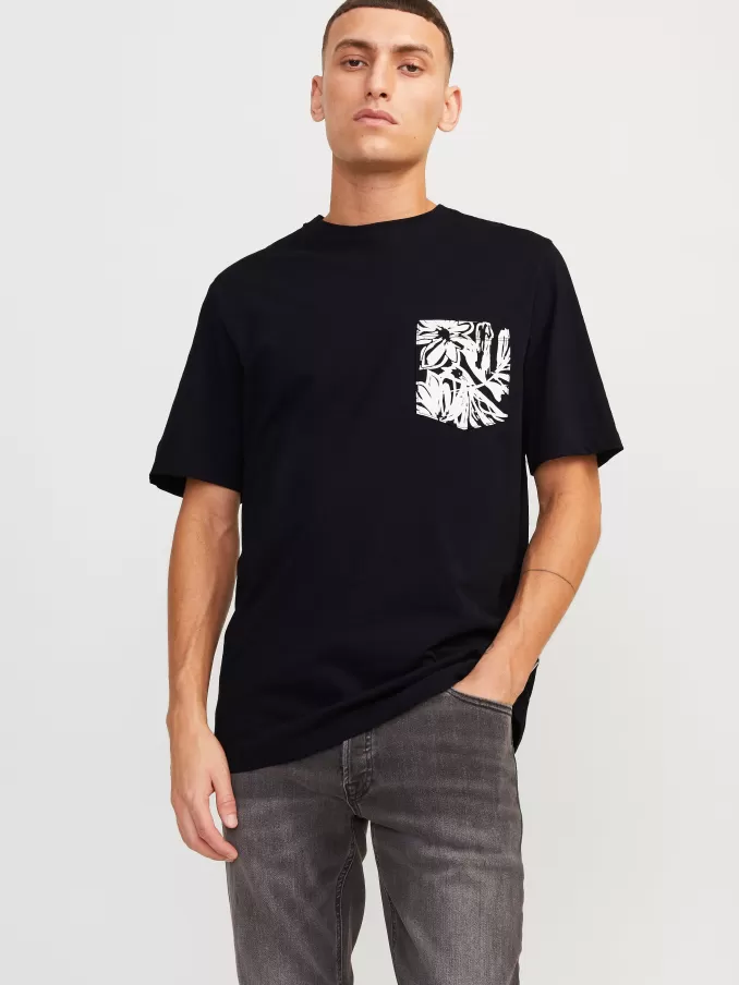 Printed Crew neck T-shirt-Jack & Jones New