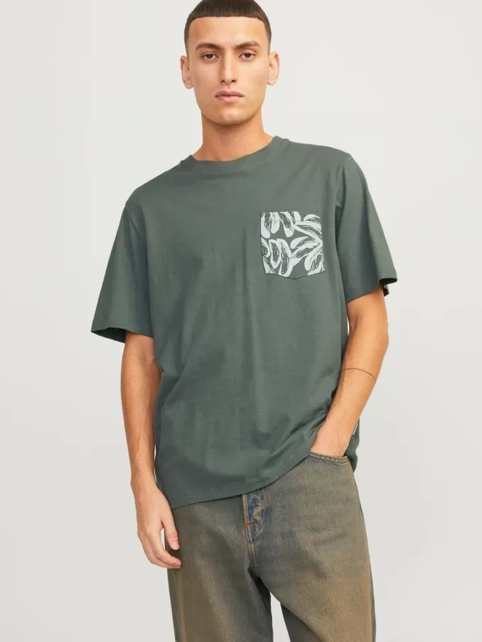 Printed Crew neck T-shirt-Jack & Jones Best