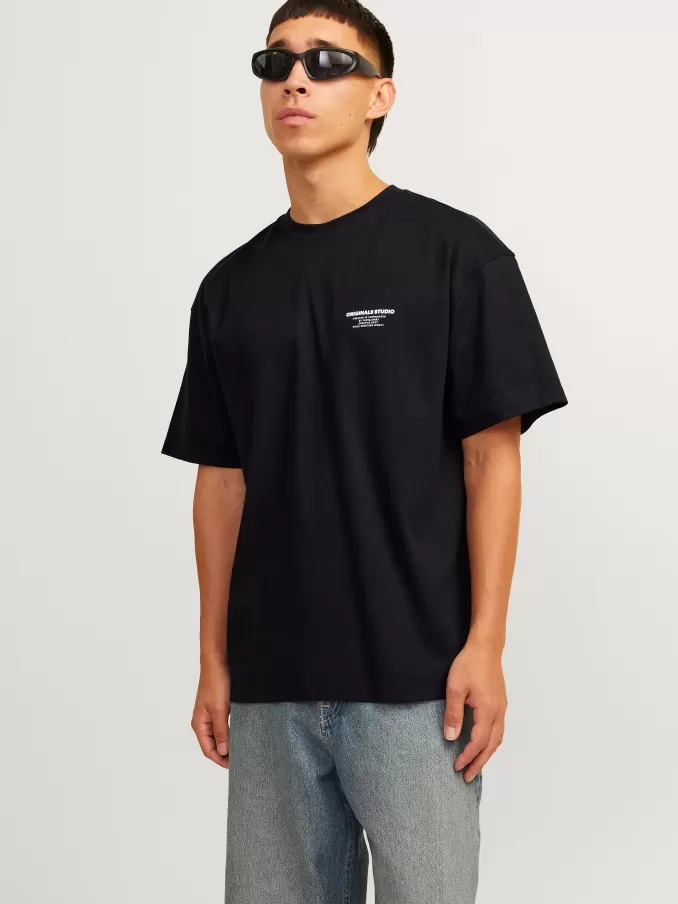 Printed Crew neck T-shirt-Jack & Jones Fashion