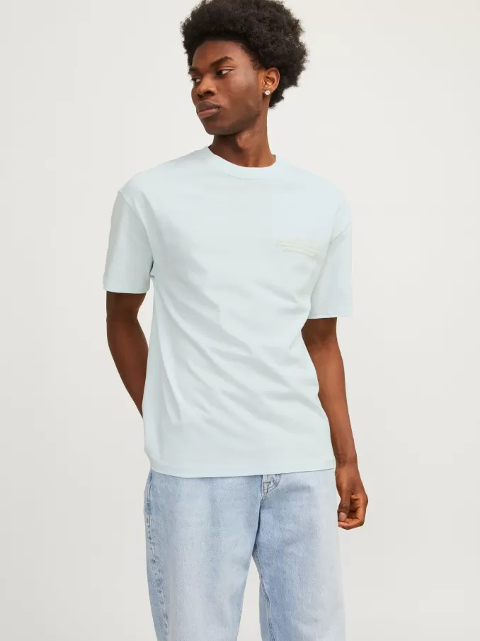 Printed Crew neck T-shirt-Jack & Jones Flash Sale