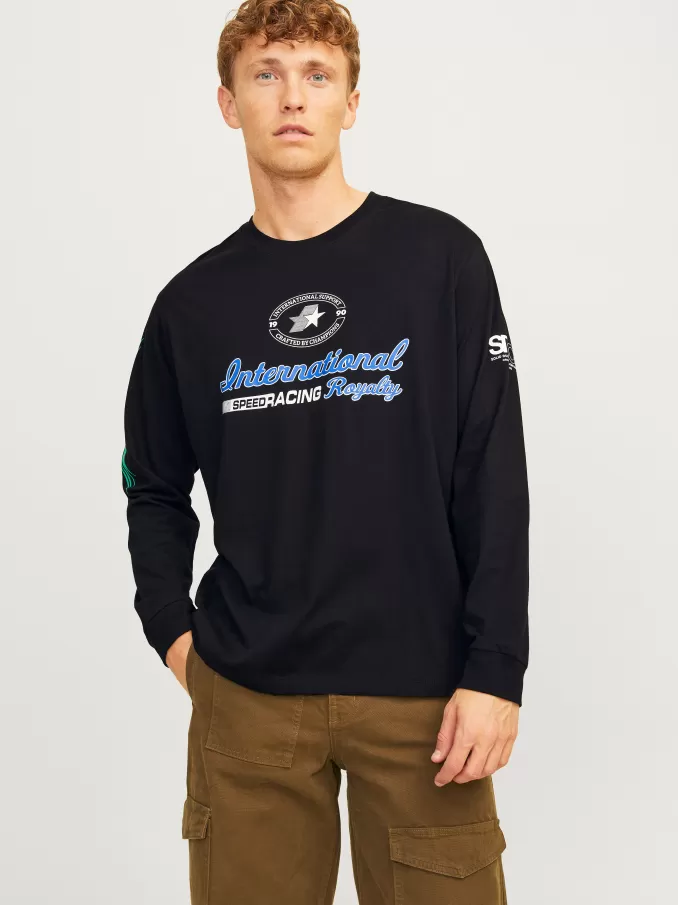 Printed Crew neck T-shirt-Jack & Jones Online