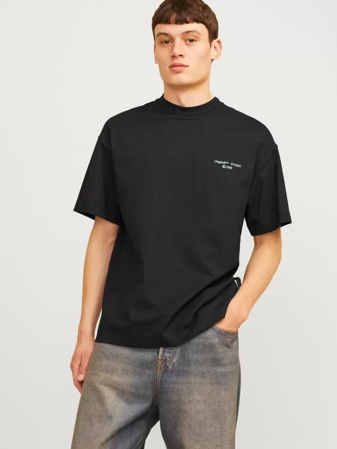 Printed Crew neck T-shirt-Jack & Jones Fashion