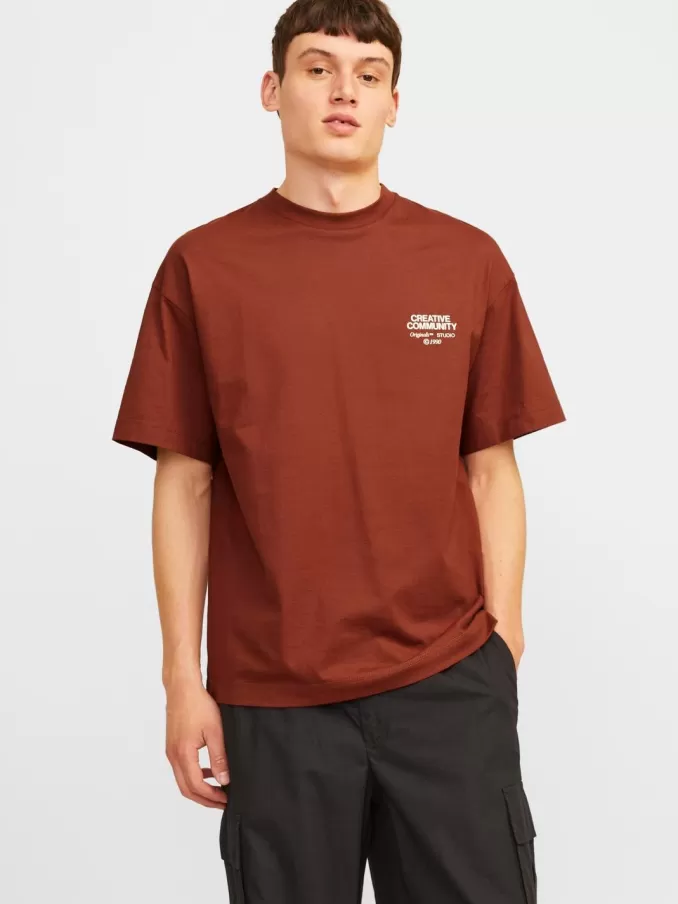 Printed Crew neck T-shirt-Jack & Jones Cheap