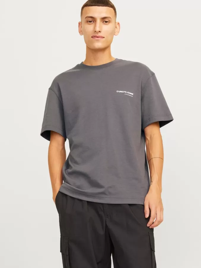 Printed Crew neck T-shirt-Jack & Jones Fashion