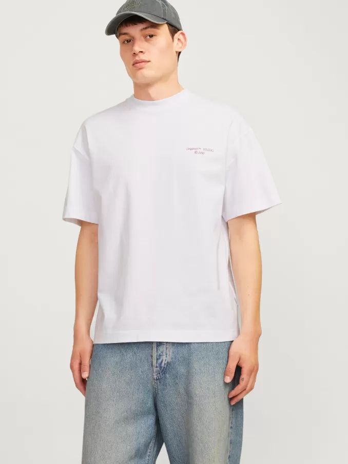 Printed Crew neck T-shirt-Jack & Jones Hot