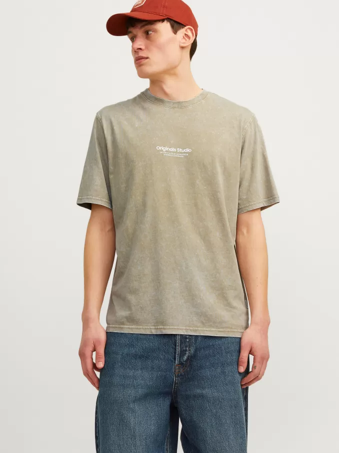 Printed Crew neck T-shirt-Jack & Jones Cheap