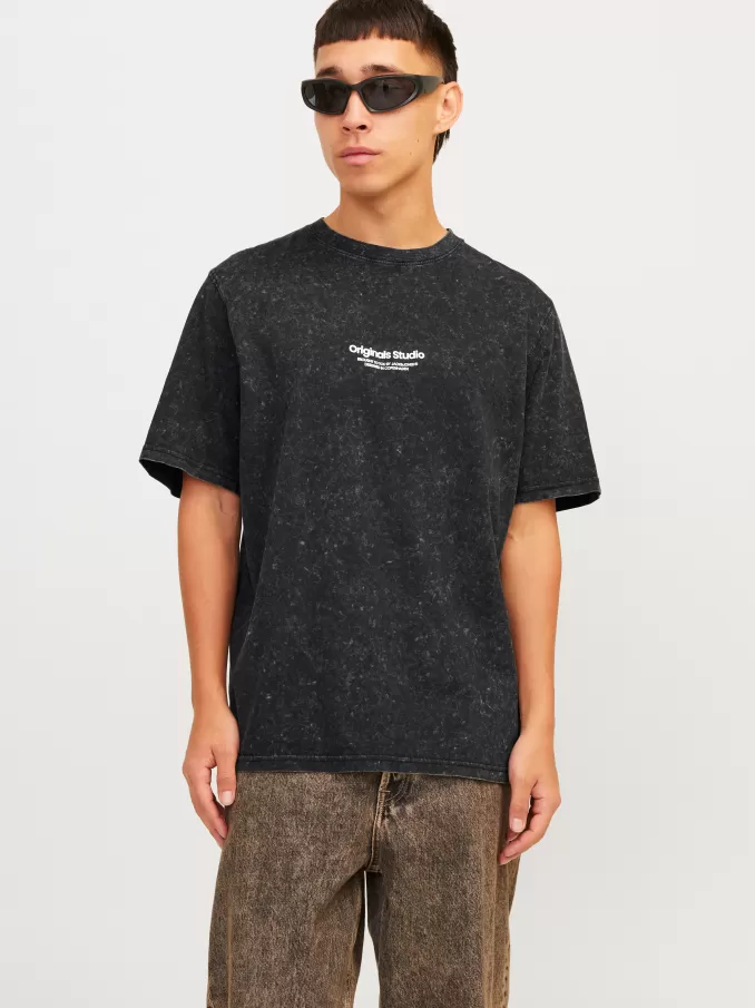 Printed Crew neck T-shirt-Jack & Jones Online