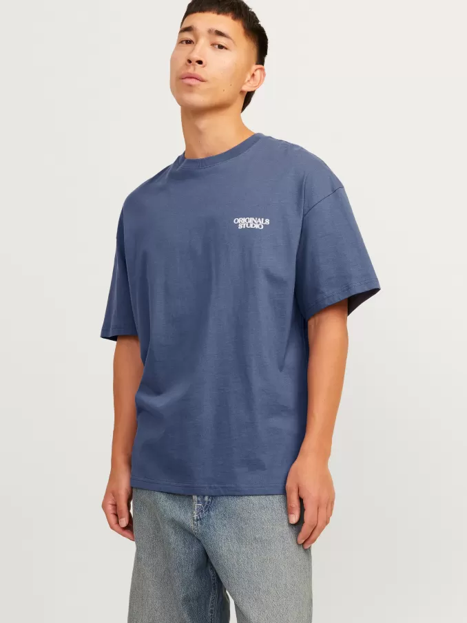 Printed Crew neck T-shirt-Jack & Jones Discount