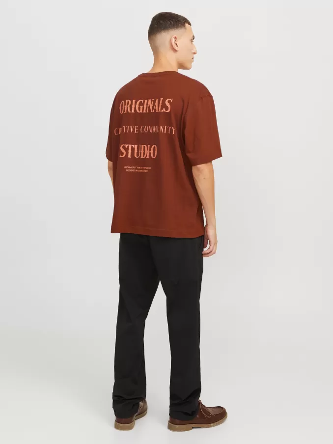 Printed Crew neck T-shirt-Jack & Jones Discount