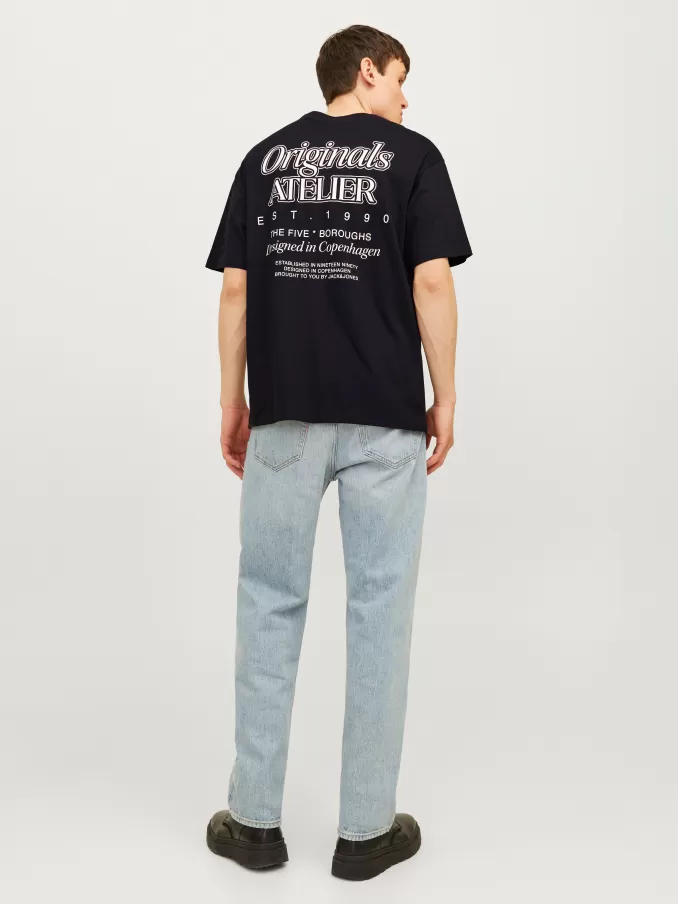 Printed Crew neck T-shirt-Jack & Jones Best Sale