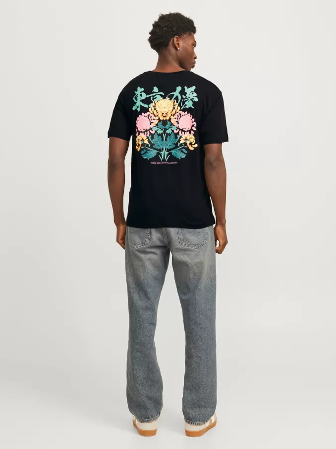 Printed Crew neck T-shirt-Jack & Jones Online