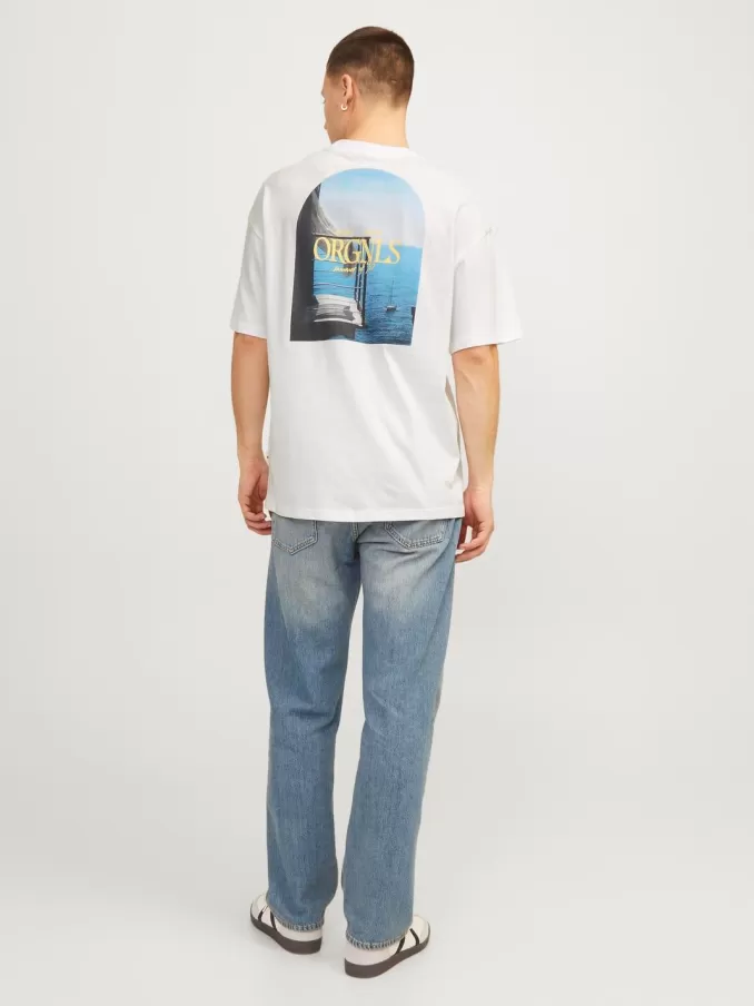 Printed Crew neck T-shirt-Jack & Jones Online