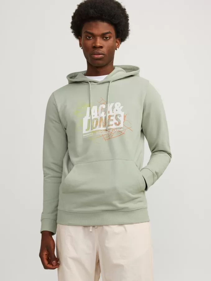 Printed Hoodie-Jack & Jones New