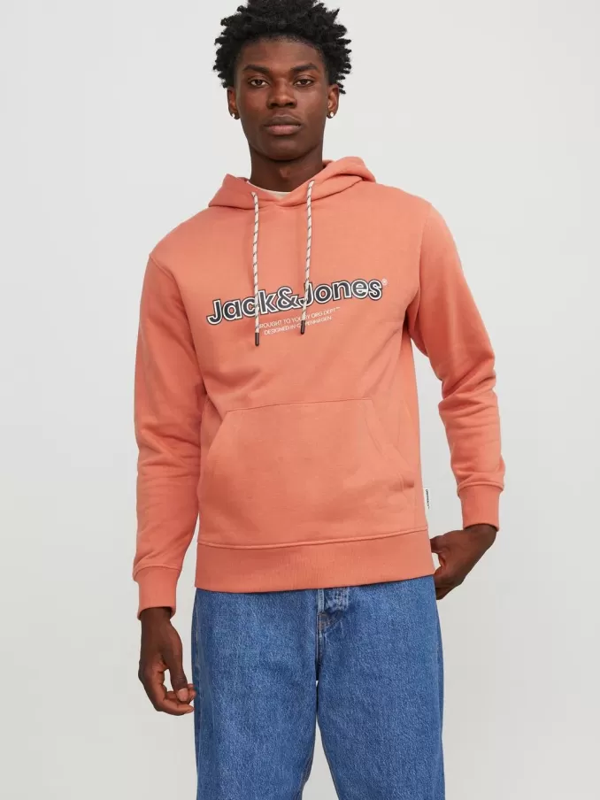 Printed Hoodie-Jack & Jones Clearance