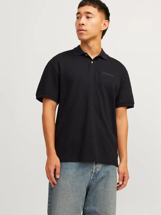 Printed Polo T-shirt-Jack & Jones Cheap