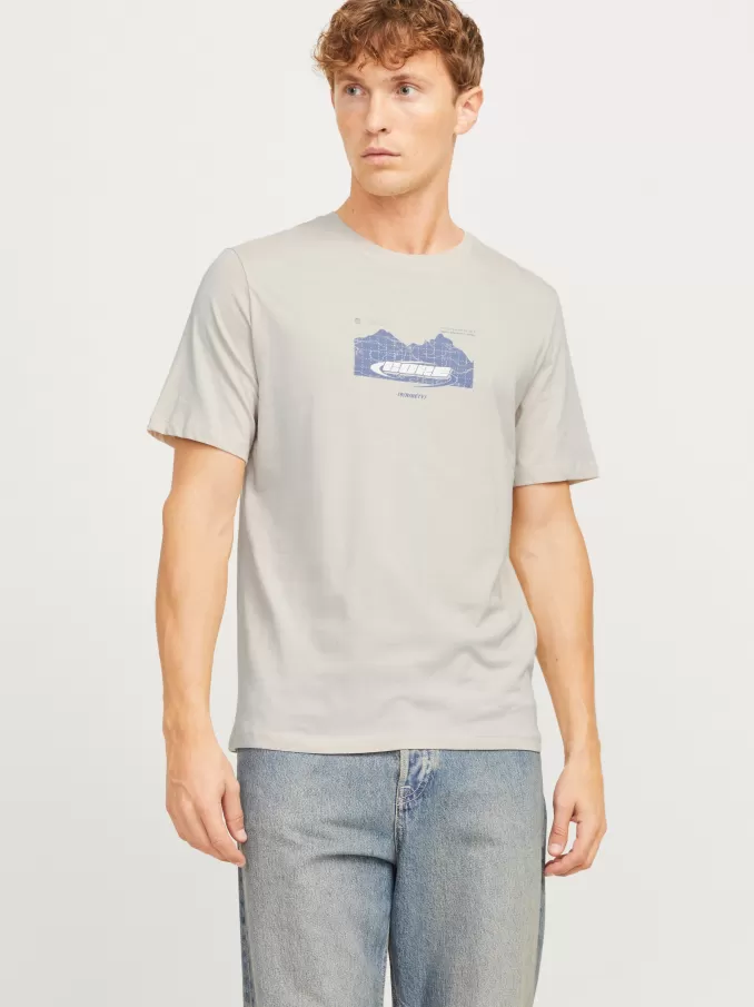 Printed Round neck T-shirt-Jack & Jones Clearance