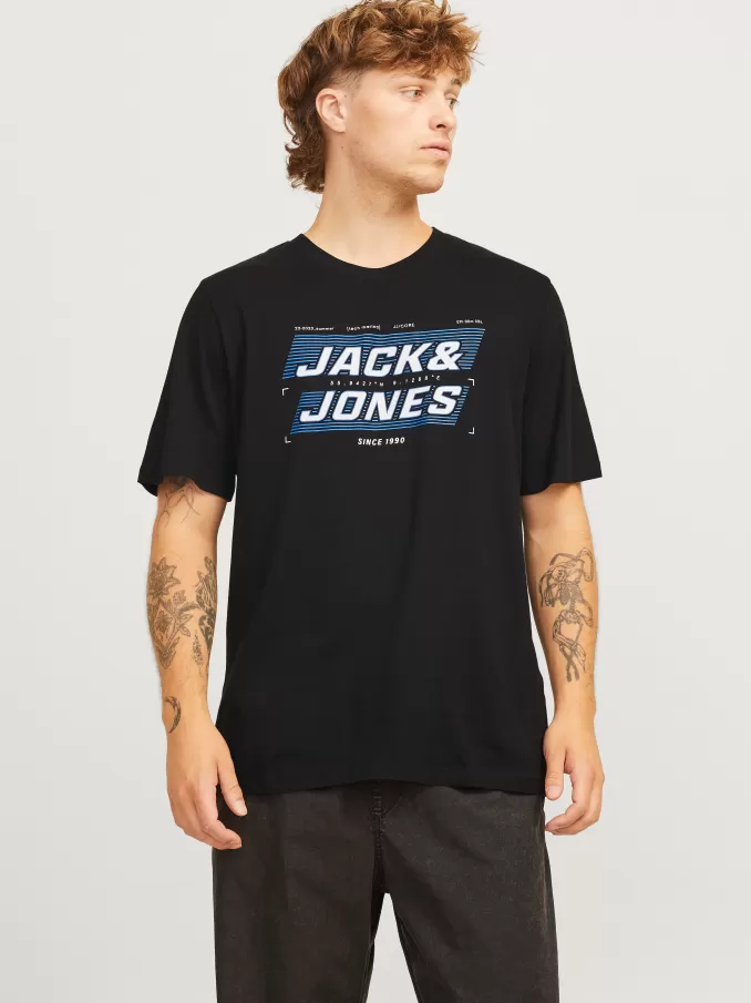 Printed Round neck T-shirt-Jack & Jones Flash Sale