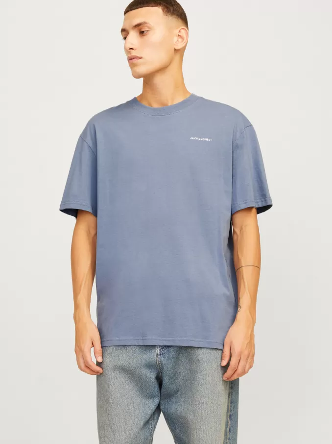 Printed Round Neck T-shirt-Jack & Jones Cheap