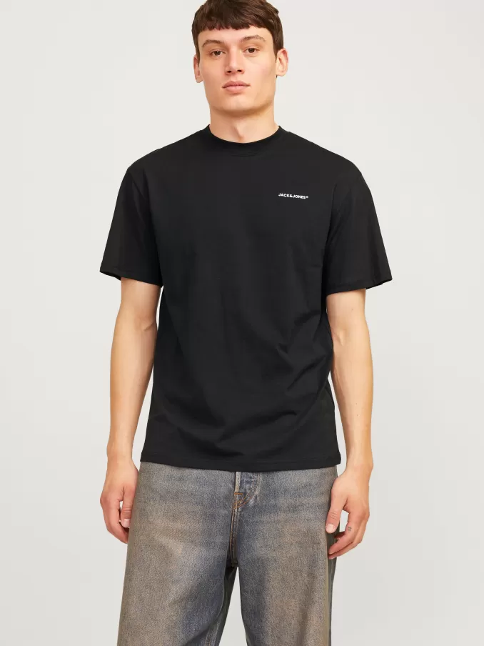 Printed Round Neck T-shirt-Jack & Jones Fashion