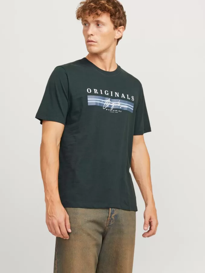 Printed Round neck T-shirt-Jack & Jones Clearance