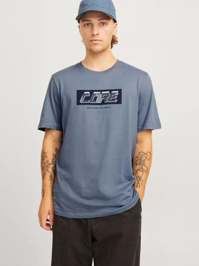 Printed Round neck T-shirt-Jack & Jones Flash Sale