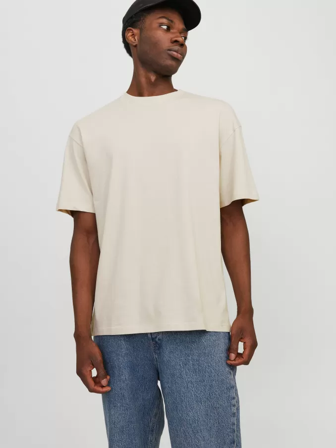 Printed Round Neck T-shirt-Jack & Jones Cheap