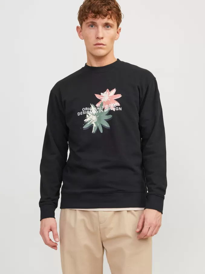 Printed Sweatshirt-Jack & Jones Flash Sale