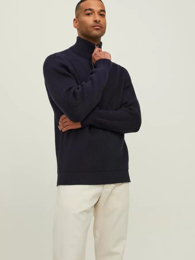 RDD Plain Quarter zip-Jack & Jones Clearance