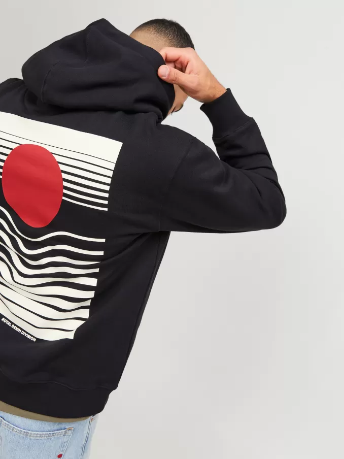 RDD Printed Hoodie-Jack & Jones Cheap