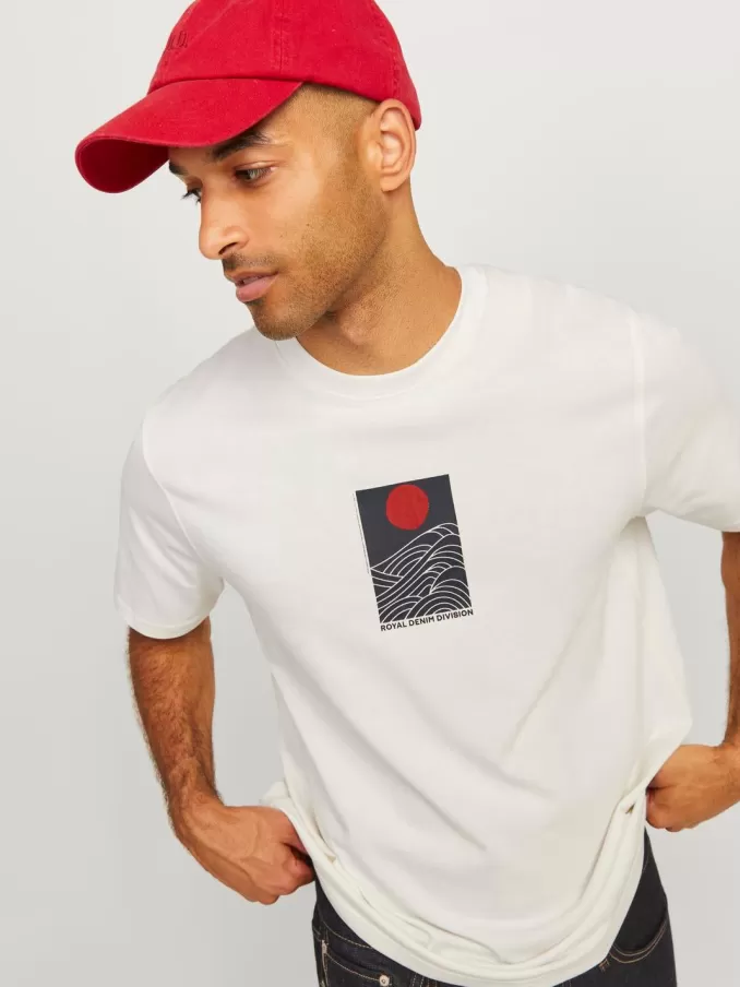 RDD Printed Round Neck T-shirt-Jack & Jones Hot