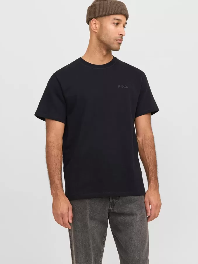 RDD Printed Round Neck T-shirt-Jack & Jones Cheap