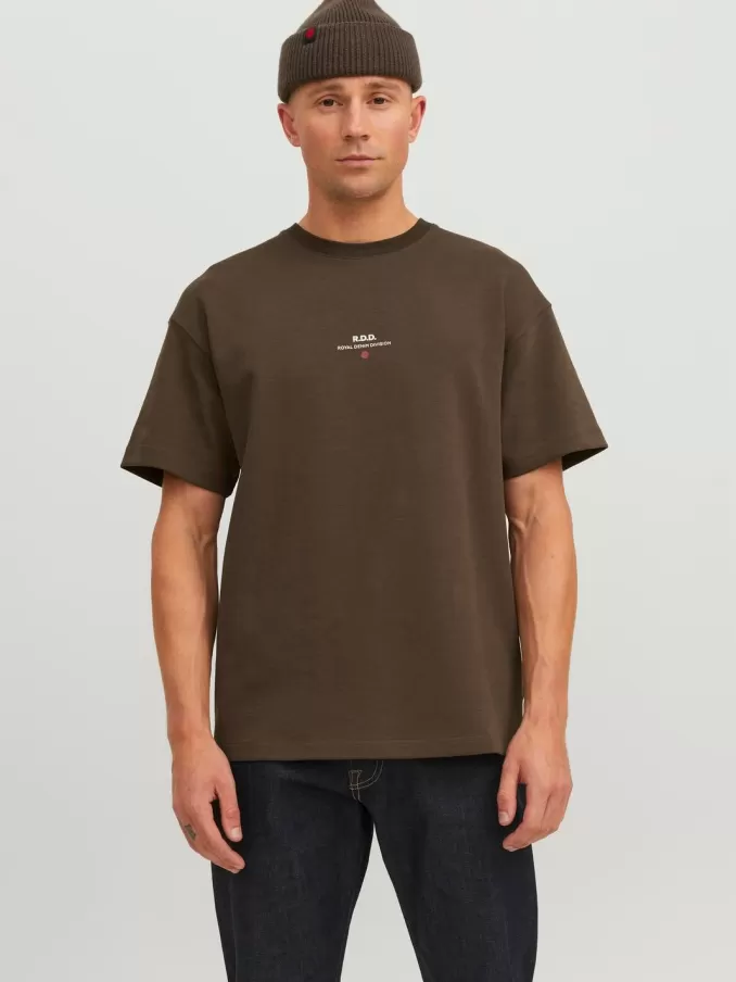 RDD Printed Round neck T-shirt-Jack & Jones Clearance