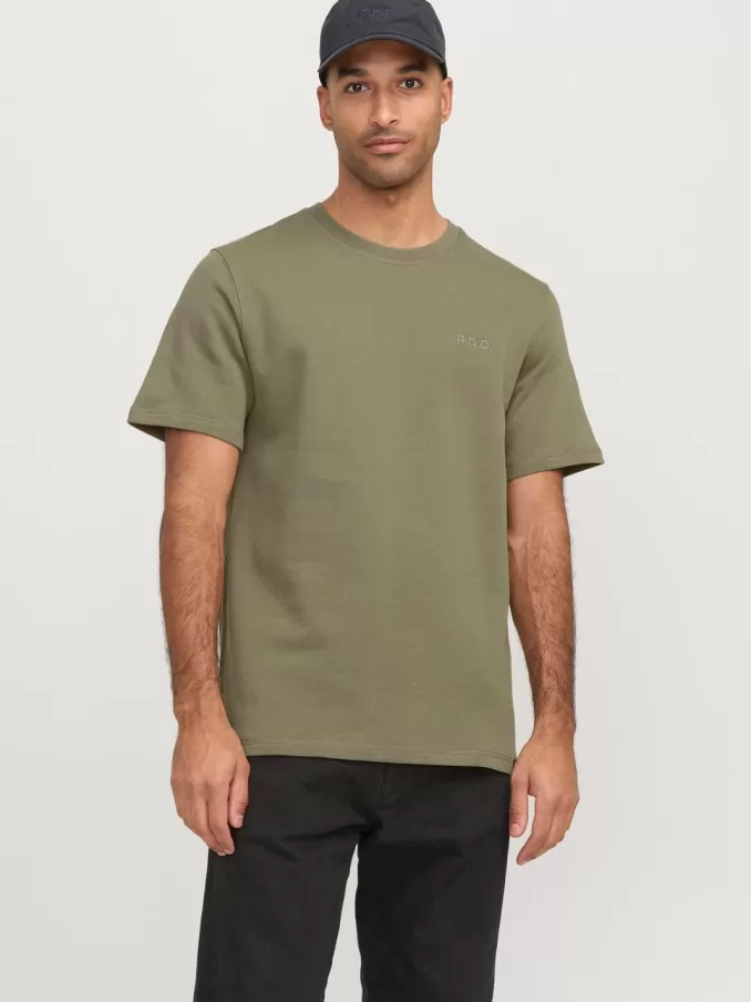 RDD Printed Round Neck T-shirt-Jack & Jones Cheap