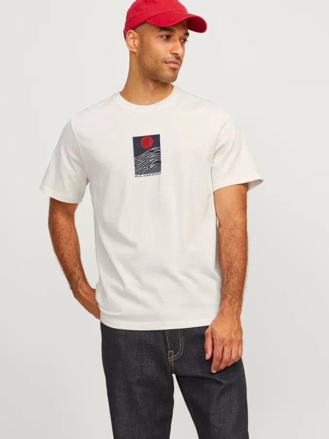 RDD Printed Round Neck T-shirt-Jack & Jones Hot