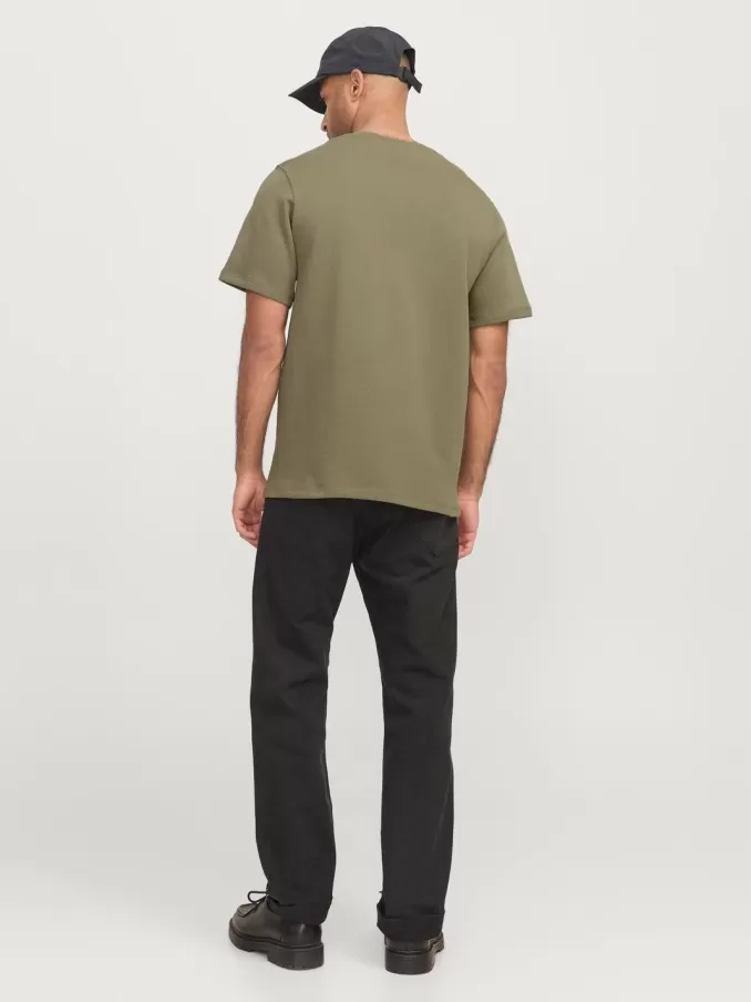 RDD Printed Round Neck T-shirt-Jack & Jones Cheap