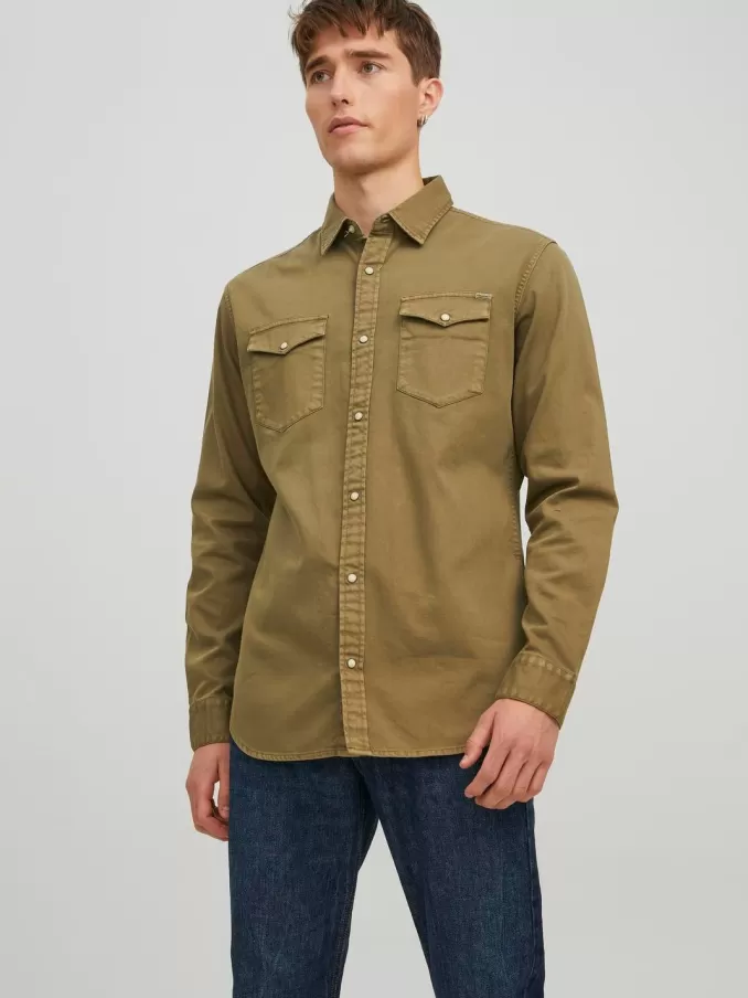 Slim Fit Denim Shirt-Jack & Jones Sale