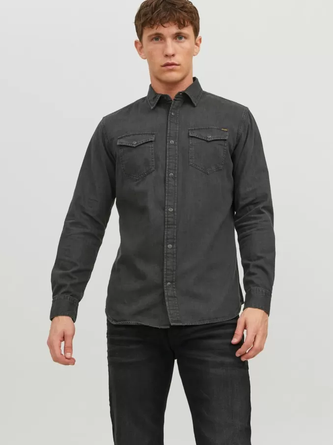 Slim Fit Denim Shirt-Jack & Jones New