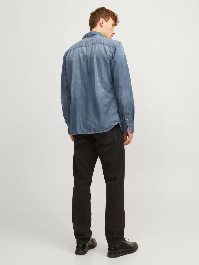 Slim Fit Denim Shirt-Jack & Jones Discount