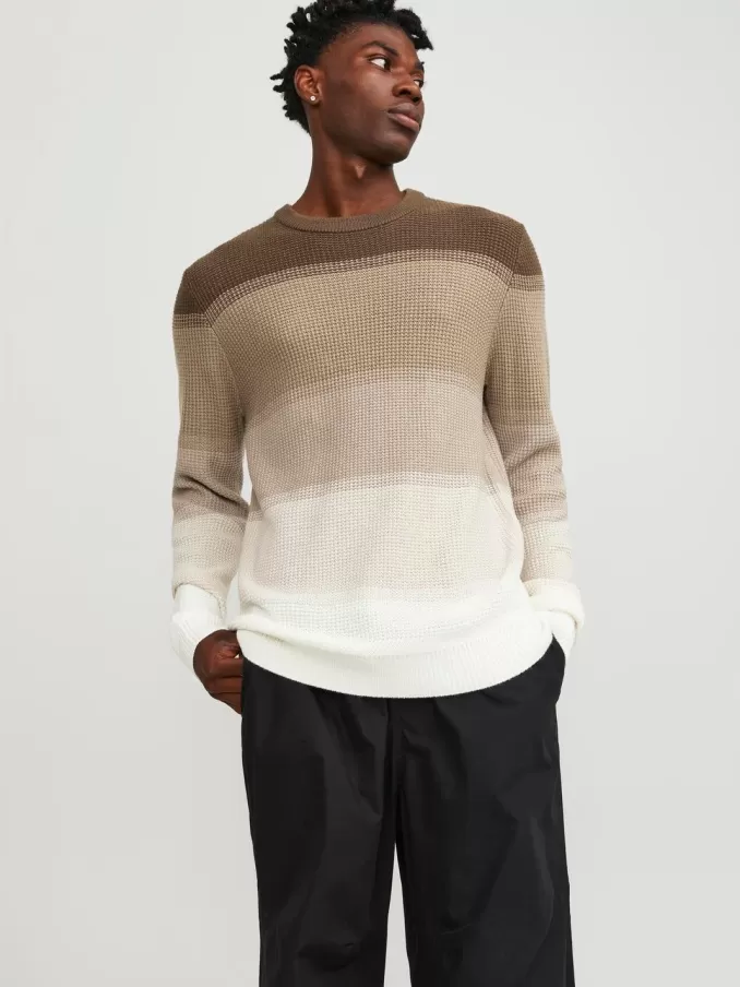 Striped Knitted pullover-Jack & Jones New