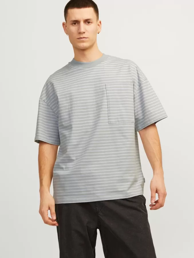 Striped Round neck T-shirt-Jack & Jones Clearance