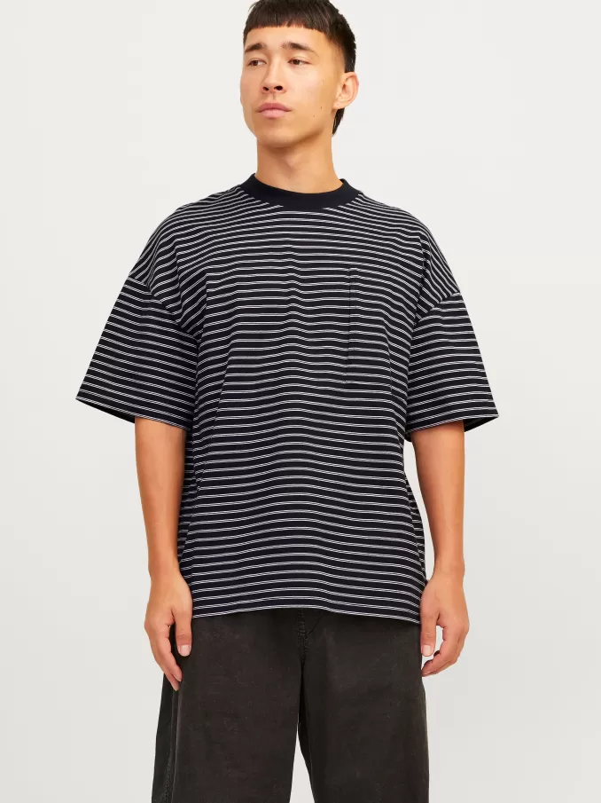 Striped Round neck T-shirt-Jack & Jones Flash Sale