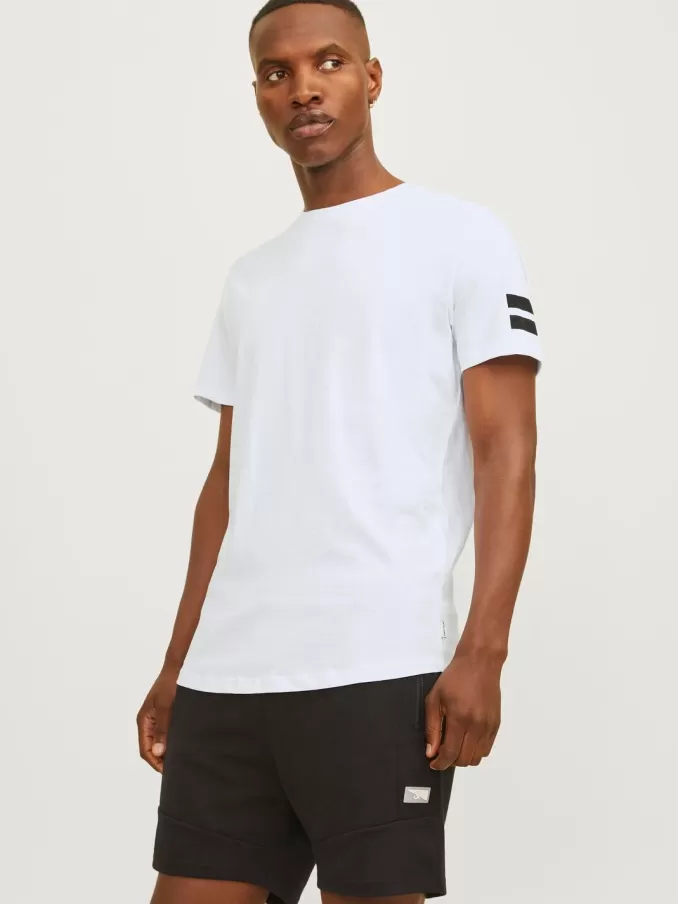 Striped Round neck T-shirt-Jack & Jones Cheap