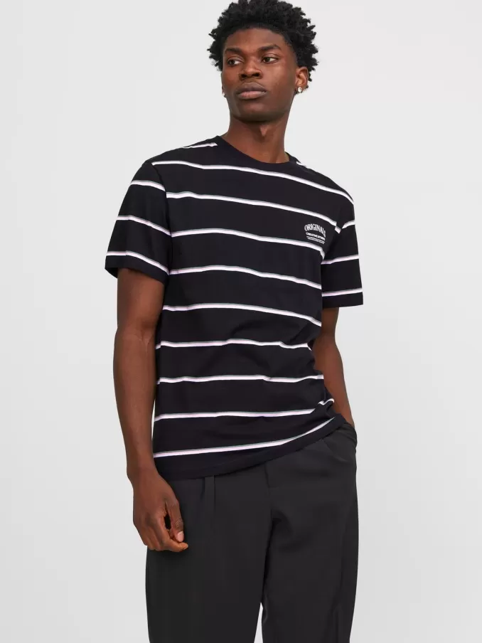 Striped Round neck T-shirt-Jack & Jones New