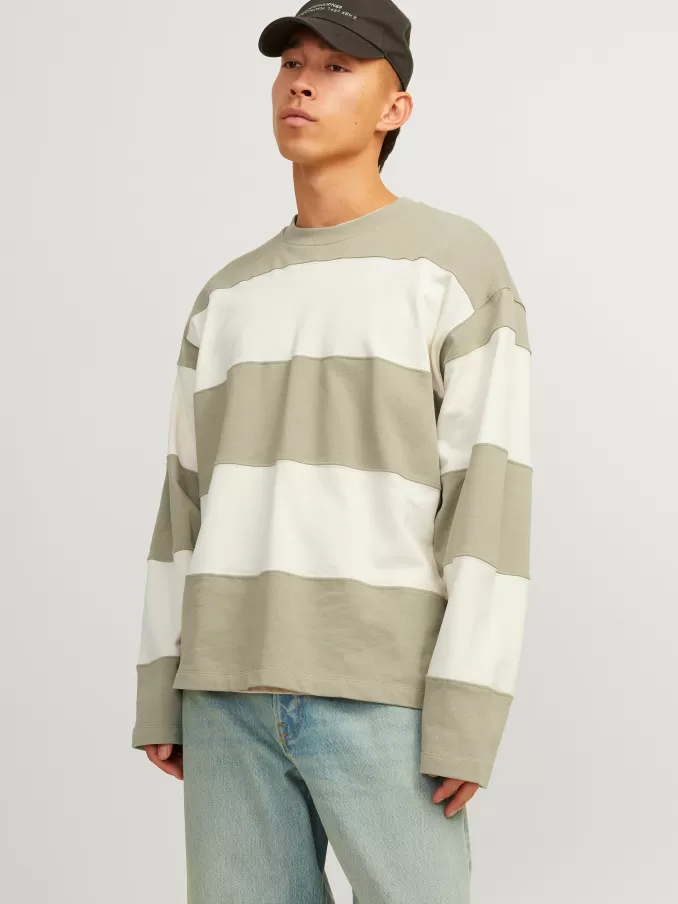 Striped Sweatshirt-Jack & Jones Fashion