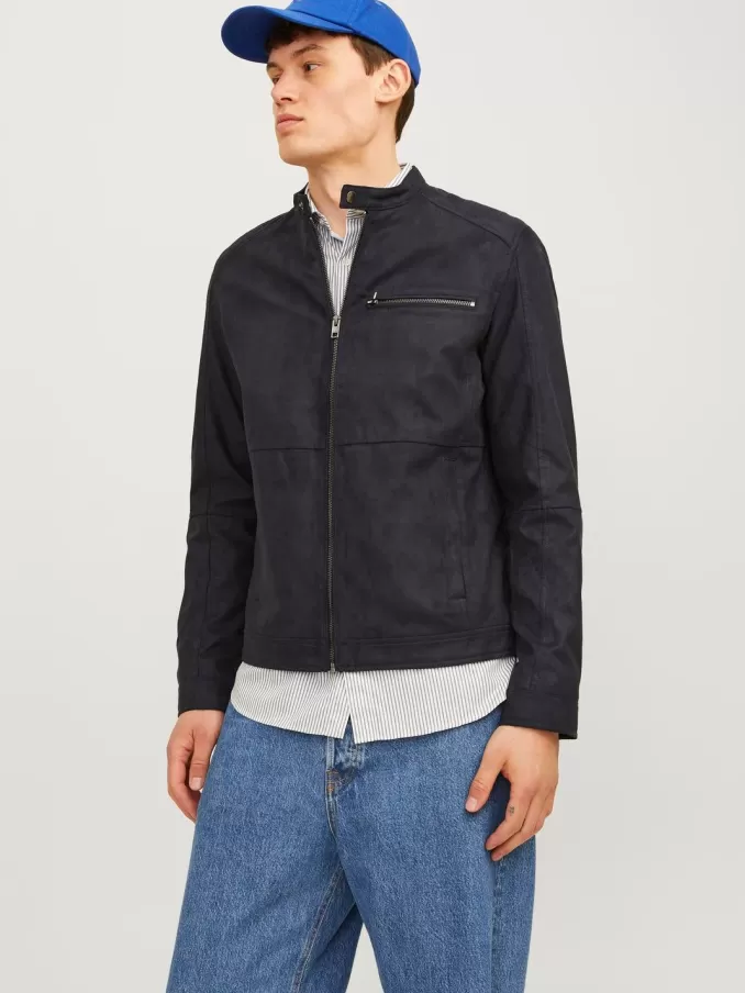 Synthetic leather jacket-Jack & Jones Flash Sale