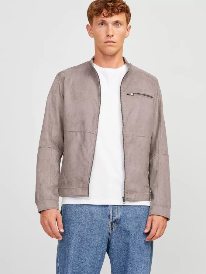 Synthetic leather jacket-Jack & Jones Discount