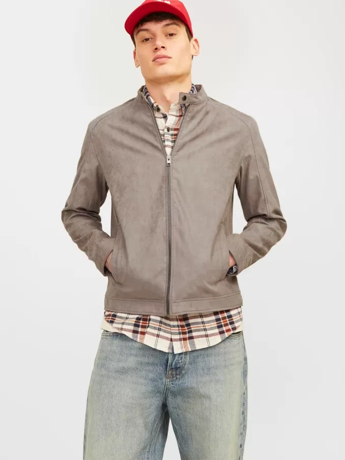 Synthetic suede jacket-Jack & Jones Clearance