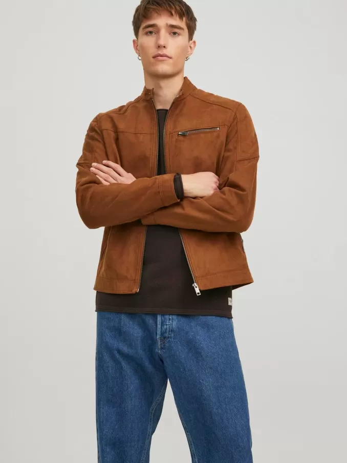 Synthetic suede jacket-Jack & Jones Store