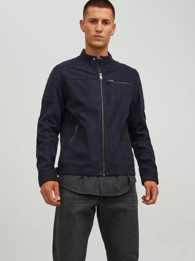 Synthetic suede jacket-Jack & Jones Shop